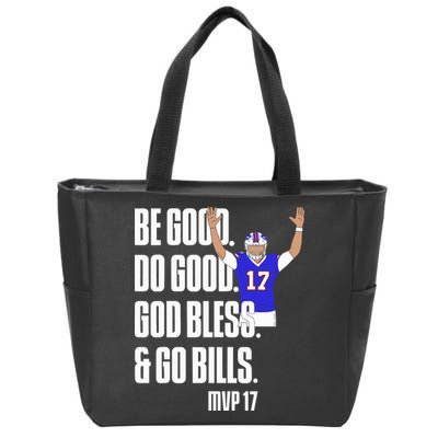 Josh Be Good Do Good God Bless Go B.I.L.L.S Mvp 17 Josh Mvp Zip Tote Bag