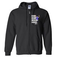 Josh Be Good Do Good God Bless Go B.I.L.L.S Mvp 17 Josh Mvp Full Zip Hoodie