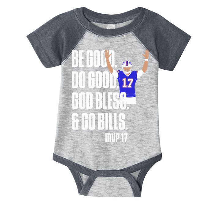 Josh Be Good Do Good God Bless Go B.I.L.L.S Mvp 17 Josh Mvp Infant Baby Jersey Bodysuit