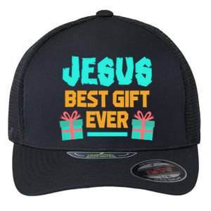 Jesus Best Gift Ever Christmas Flexfit Unipanel Trucker Cap