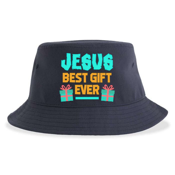 Jesus Best Gift Ever Christmas Sustainable Bucket Hat