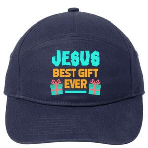 Jesus Best Gift Ever Christmas 7-Panel Snapback Hat