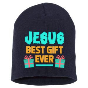 Jesus Best Gift Ever Christmas Short Acrylic Beanie