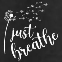 Just Breathe Gift 7 Panel Mesh Trucker Snapback Hat