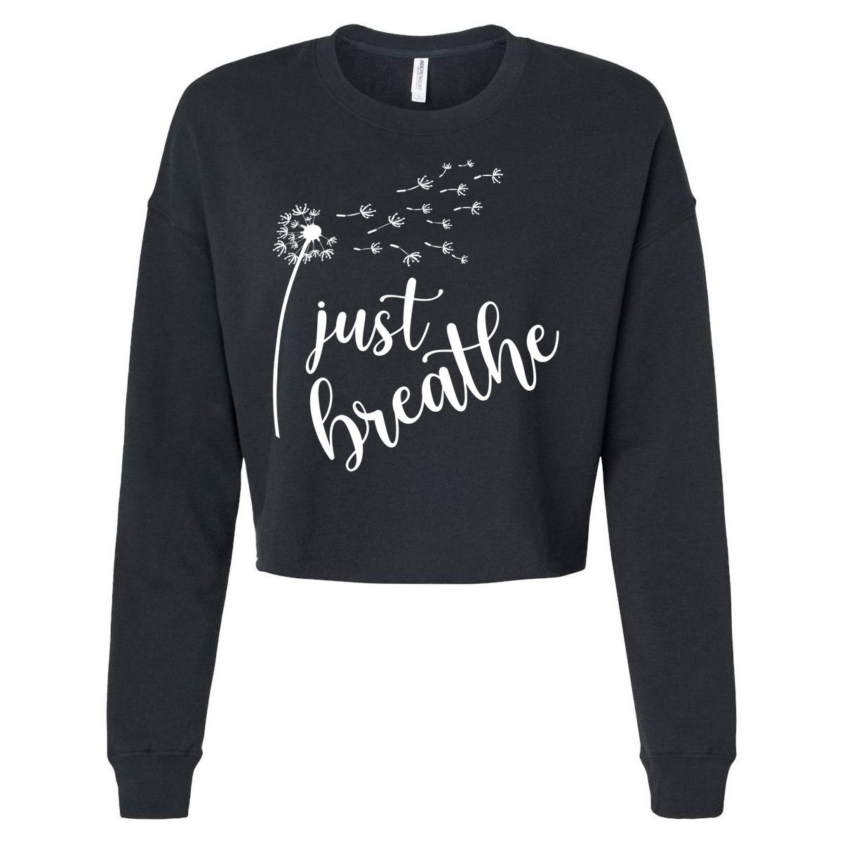 Just Breathe Gift Cropped Pullover Crew
