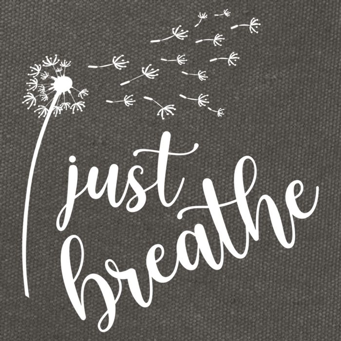 Just Breathe Gift Cotton Canvas Backpack
