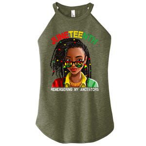 Juneteenth Black Girl Women Locd Remebering My Ancestors Women's Perfect Tri Rocker Tank