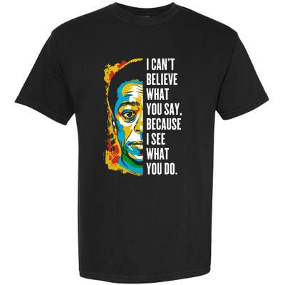 James Baldwin Graffiti Art Juneteenth Black History Month Garment-Dyed Heavyweight T-Shirt