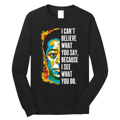 James Baldwin Graffiti Art Juneteenth Black History Month Long Sleeve Shirt