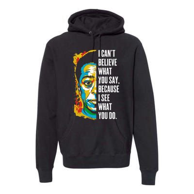 James Baldwin Graffiti Art Juneteenth Black History Month Premium Hoodie