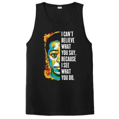 James Baldwin Graffiti Art Juneteenth Black History Month PosiCharge Competitor Tank