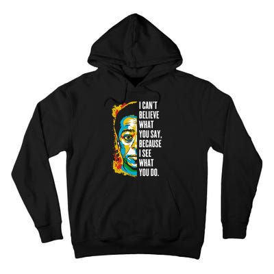 James Baldwin Graffiti Art Juneteenth Black History Month Tall Hoodie