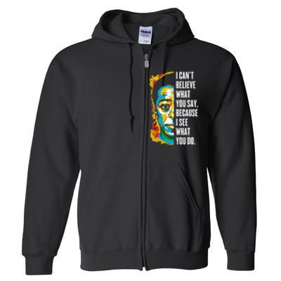 James Baldwin Graffiti Art Juneteenth Black History Month Full Zip Hoodie