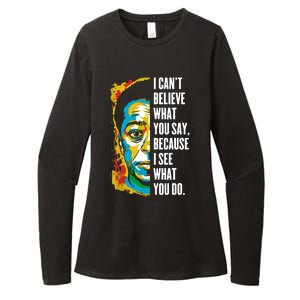 James Baldwin Graffiti Art Juneteenth Black History Month Womens CVC Long Sleeve Shirt