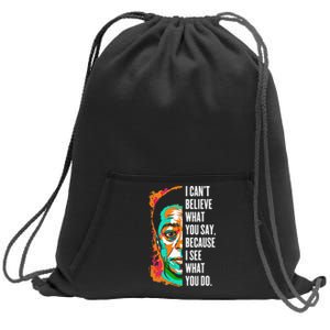 James Baldwin Graffiti Art Juneteenth Black History Month Sweatshirt Cinch Pack Bag