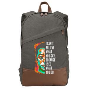 James Baldwin Graffiti Art Juneteenth Black History Month Cotton Canvas Backpack