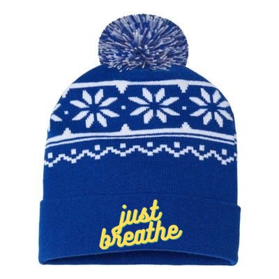 Just Breathe Gift USA-Made Snowflake Beanie