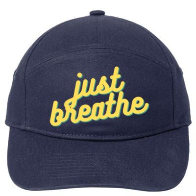 Just Breathe Gift 7-Panel Snapback Hat