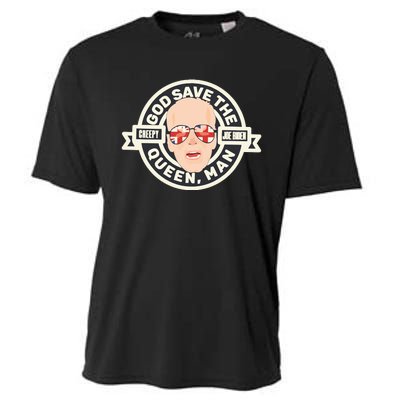 Joe Biden God Save The Queen Man President Dummy Cooling Performance Crew T-Shirt