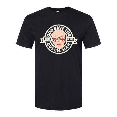 Joe Biden God Save The Queen Man President Dummy Softstyle® CVC T-Shirt