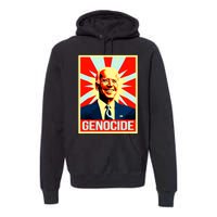 Joe Biden Genocide Anti Biden Funny Conservative Political Premium Hoodie