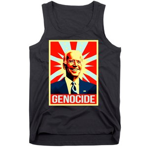 Joe Biden Genocide Anti Biden Funny Conservative Political Tank Top