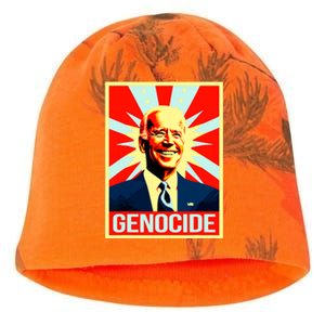 Joe Biden Genocide Anti Biden Funny Conservative Political Kati - Camo Knit Beanie