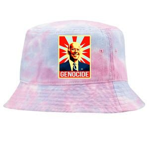 Joe Biden Genocide Anti Biden Funny Conservative Political Tie-Dyed Bucket Hat