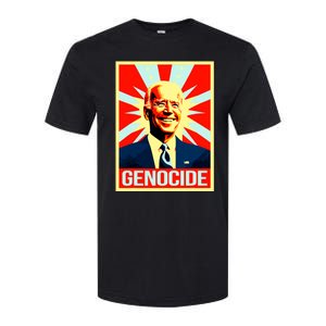 Joe Biden Genocide Anti Biden Funny Conservative Political Softstyle CVC T-Shirt