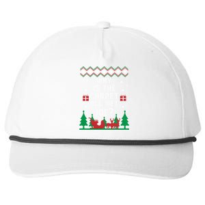 Joe Biden Gift Why Is The Carpet All Wet Joe Ugly Christmas Meaningful Gift Snapback Five-Panel Rope Hat