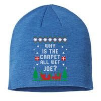 Joe Biden Gift Why Is The Carpet All Wet Joe Ugly Christmas Meaningful Gift Sustainable Beanie