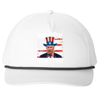 Joe Biden Happy Father's Day For Funny 4th Of July Snapback Five-Panel Rope Hat