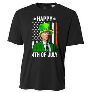 Joe Biden Happy 4th Of July Confused St Patricks Day Cooling Performance Crew T-Shirt