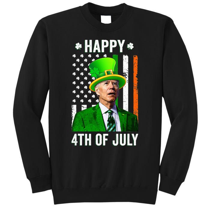 Joe Biden Happy 4th Of July Confused St Patricks Day Sweatshirt