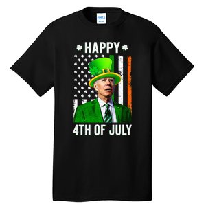 Joe Biden Happy 4th Of July Confused St Patricks Day Tall T-Shirt