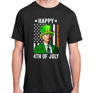 Joe Biden Happy 4th Of July Confused St Patricks Day Adult ChromaSoft Performance T-Shirt