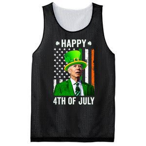 Joe Biden Happy 4th Of July Confused St Patricks Day Mesh Reversible Basketball Jersey Tank