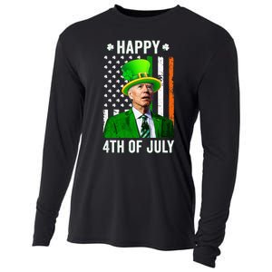 Joe Biden Happy 4th Of July Confused St Patricks Day Cooling Performance Long Sleeve Crew