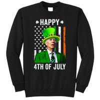 Joe Biden Happy 4th Of July Confused St Patricks Day Tall Sweatshirt