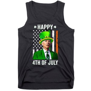 Joe Biden Happy 4th Of July Confused St Patricks Day Tank Top