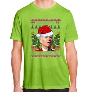 Joe Biden Happy 4th Of July Ugly Christmas Sweater Adult ChromaSoft Performance T-Shirt