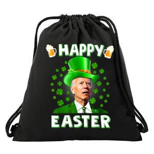 Joe Biden Happy Easter Confused Funny St Patrick's Day Drawstring Bag