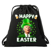 Joe Biden Happy Easter Confused Funny St Patrick's Day Drawstring Bag