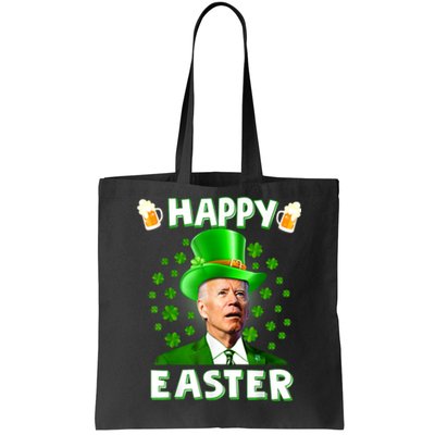 Joe Biden Happy Easter Confused Funny St Patrick's Day Tote Bag