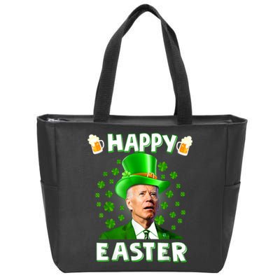 Joe Biden Happy Easter Confused Funny St Patrick's Day Zip Tote Bag