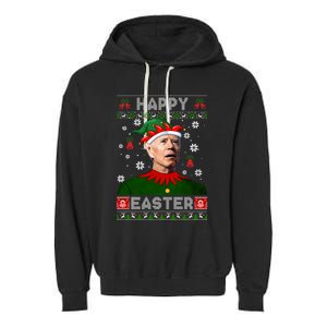 Joe Biden Happy Easter Ugly Christmas Sweater For Women Sweatshirt Garment-Dyed Fleece Hoodie