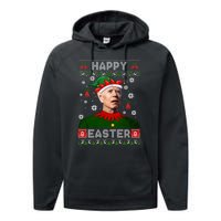 Joe Biden Happy Easter Ugly Christmas Sweater For Women Sweatshirt Performance Fleece Hoodie