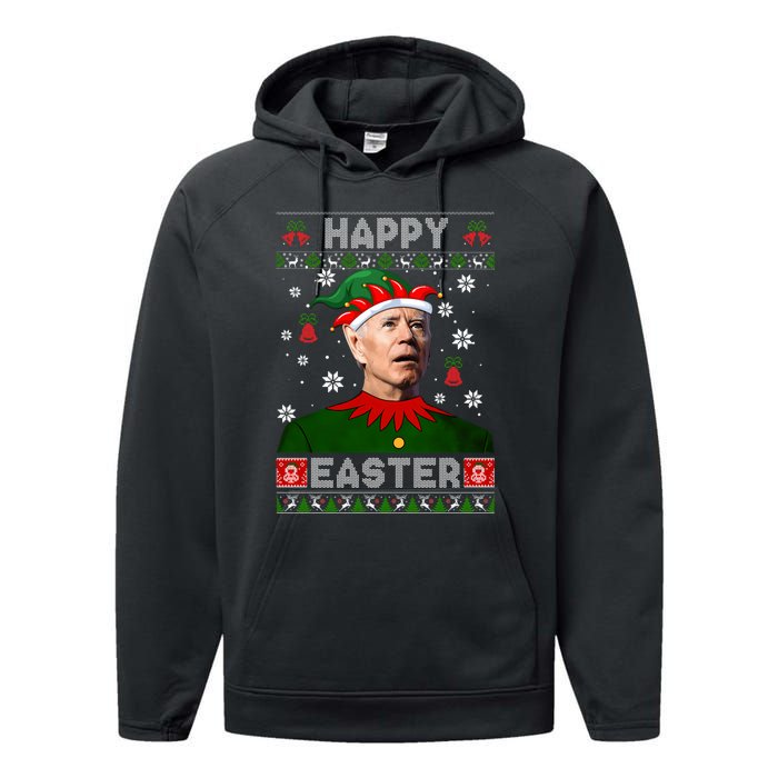 Joe Biden Happy Easter Ugly Christmas Sweater For Women Sweatshirt Performance Fleece Hoodie