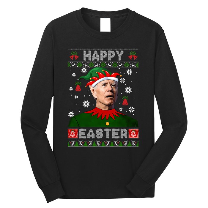 Joe Biden Happy Easter Ugly Christmas Sweater For Women Sweatshirt Long Sleeve Shirt