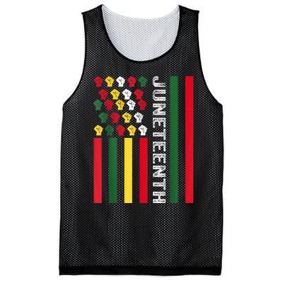 Juneteenth Black History Flag African American Since 1865 Mesh Reversible Basketball Jersey Tank